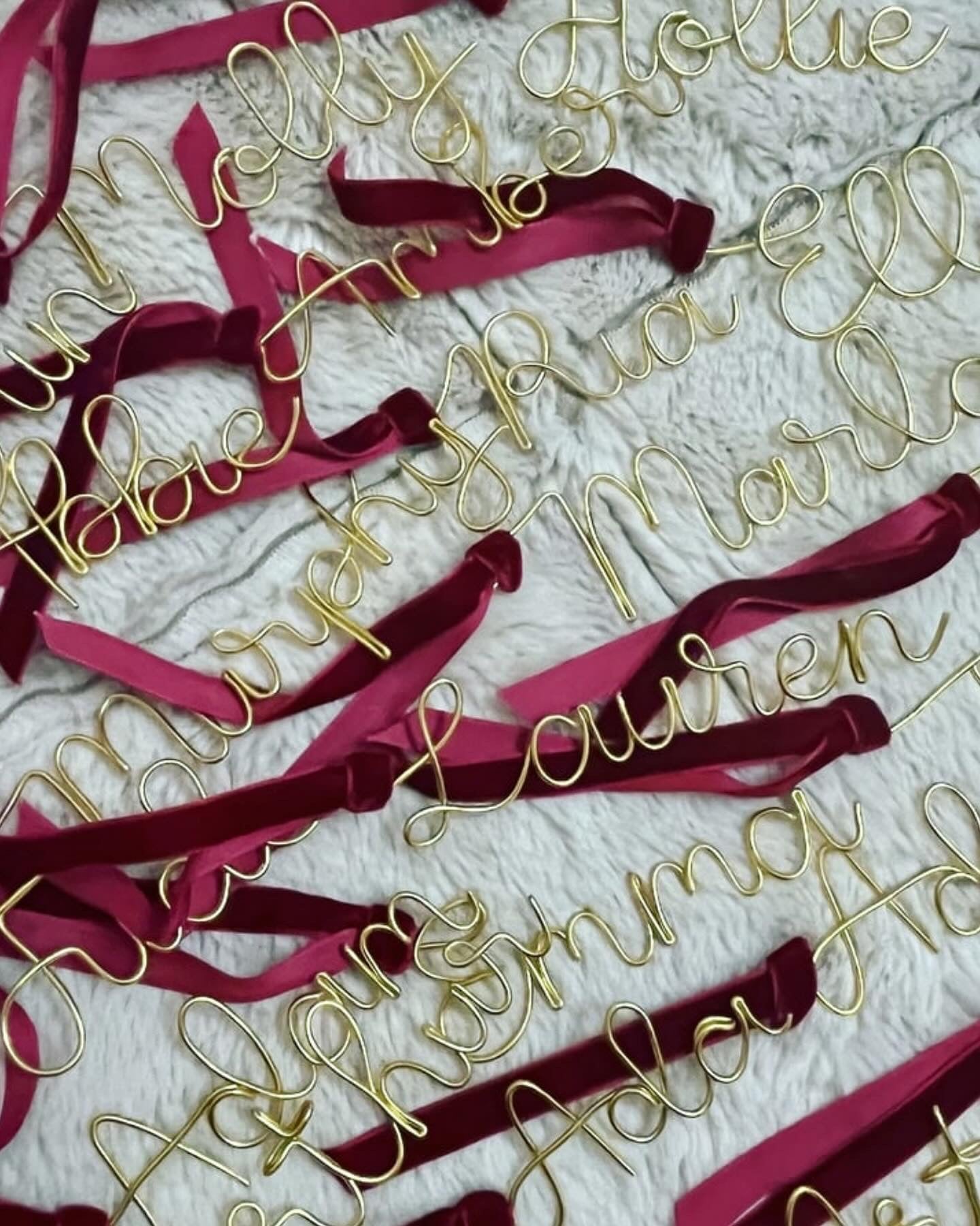 Personalised Name/Word Christmas Hanging Decoration/ Wedding Favour