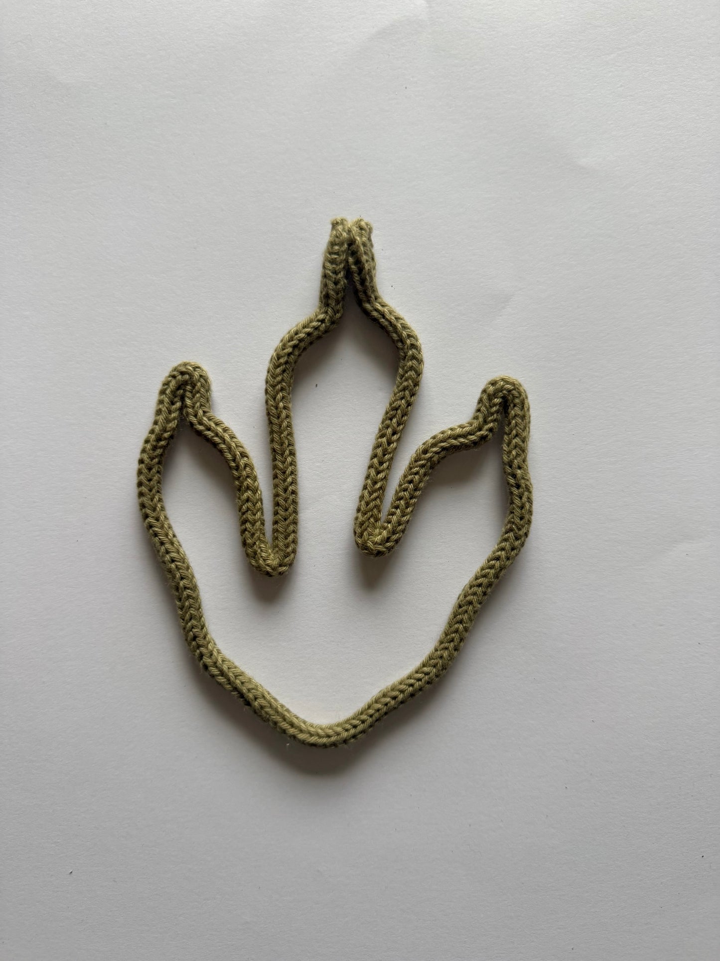 READY TO SHIP Knitted Wire Dinosaur Footprints | Handmade Wall Decor | Nursery & Kids Room Dino Tracks