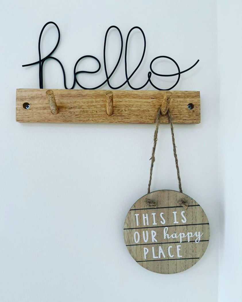 Custom Naked Wire Words – Handmade Minimalist Wall Art | Knit & Knot