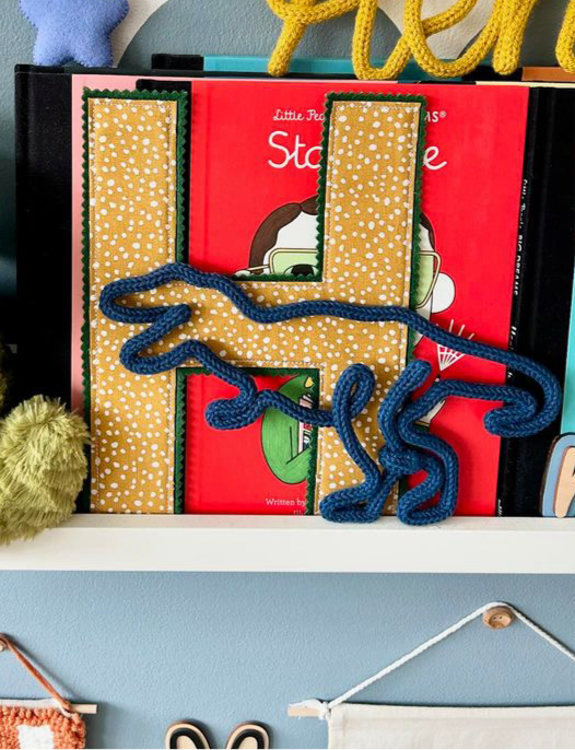 Handmade Tyrannosaurus Rex/T-Rex Knitted Wire Wall Art - Dinosaur Theme Kid’s Decor