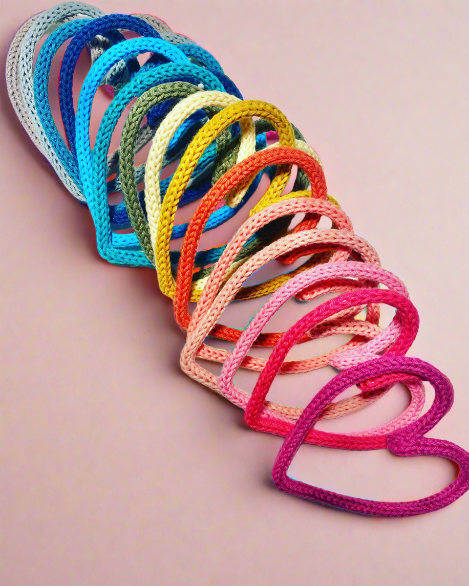 Handmade Personalised Heart Custom Knitted Wire Wall Art - Kids & Nursery Decor