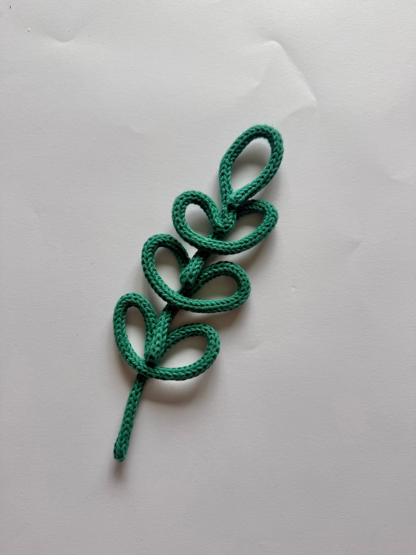 READY TO SHIP Branch of Leaves Handmade Knitted Wire wall decor