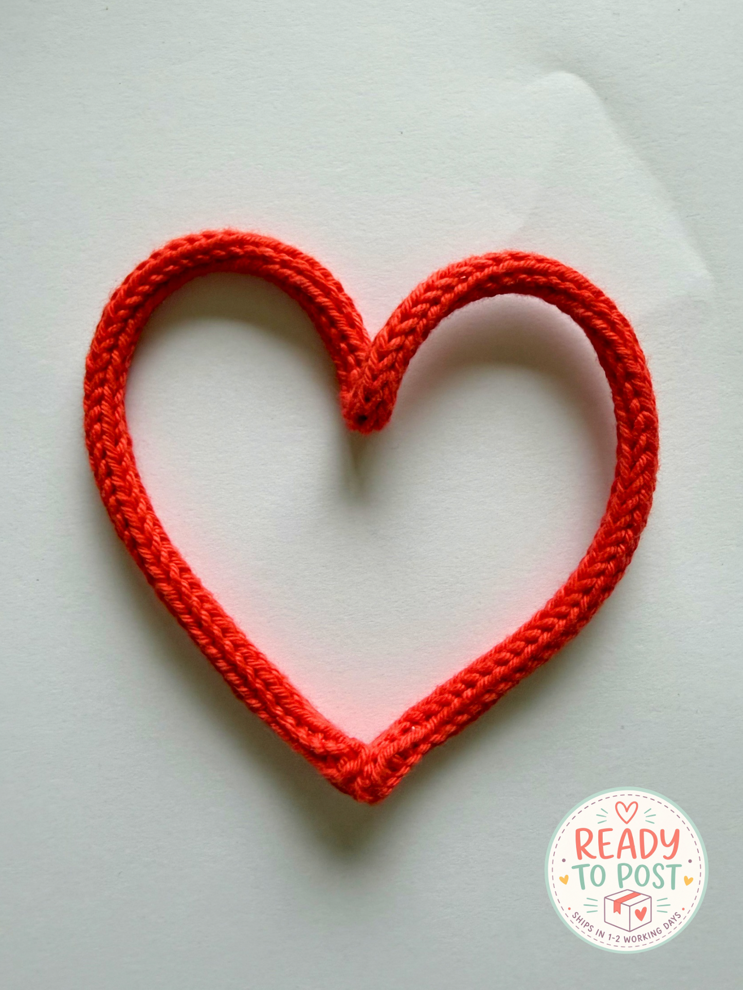 READY TO SHIP Handmade Personalised Heart Custom Knitted Wire Wall Art - Kids & Nursery Decor
