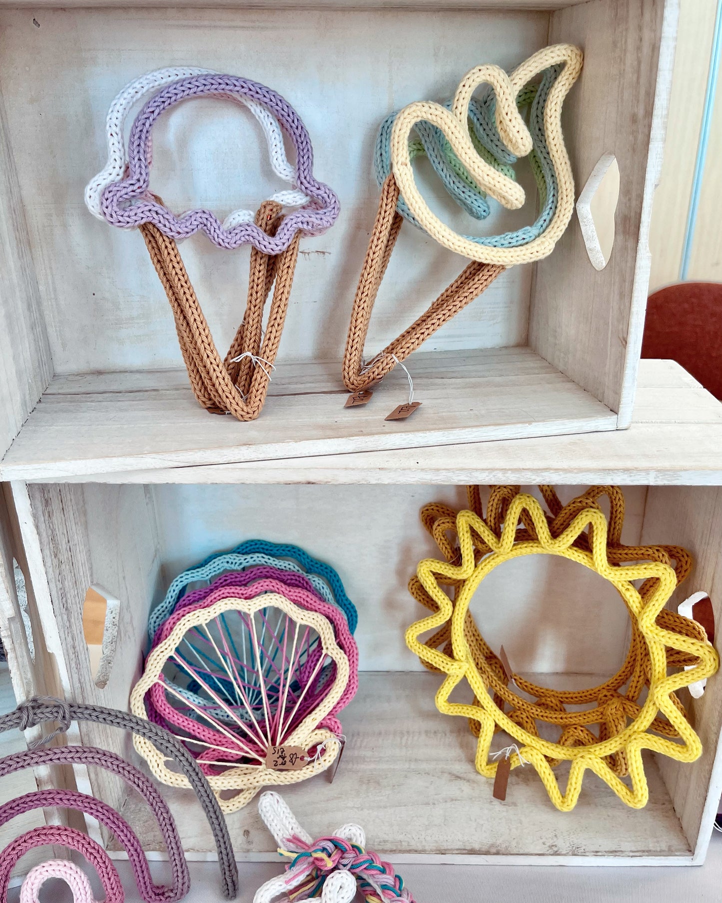 Handmade Ice Cream Custom Knitted Wire Art - Summer Theme Kid’s & Nursery Decor
