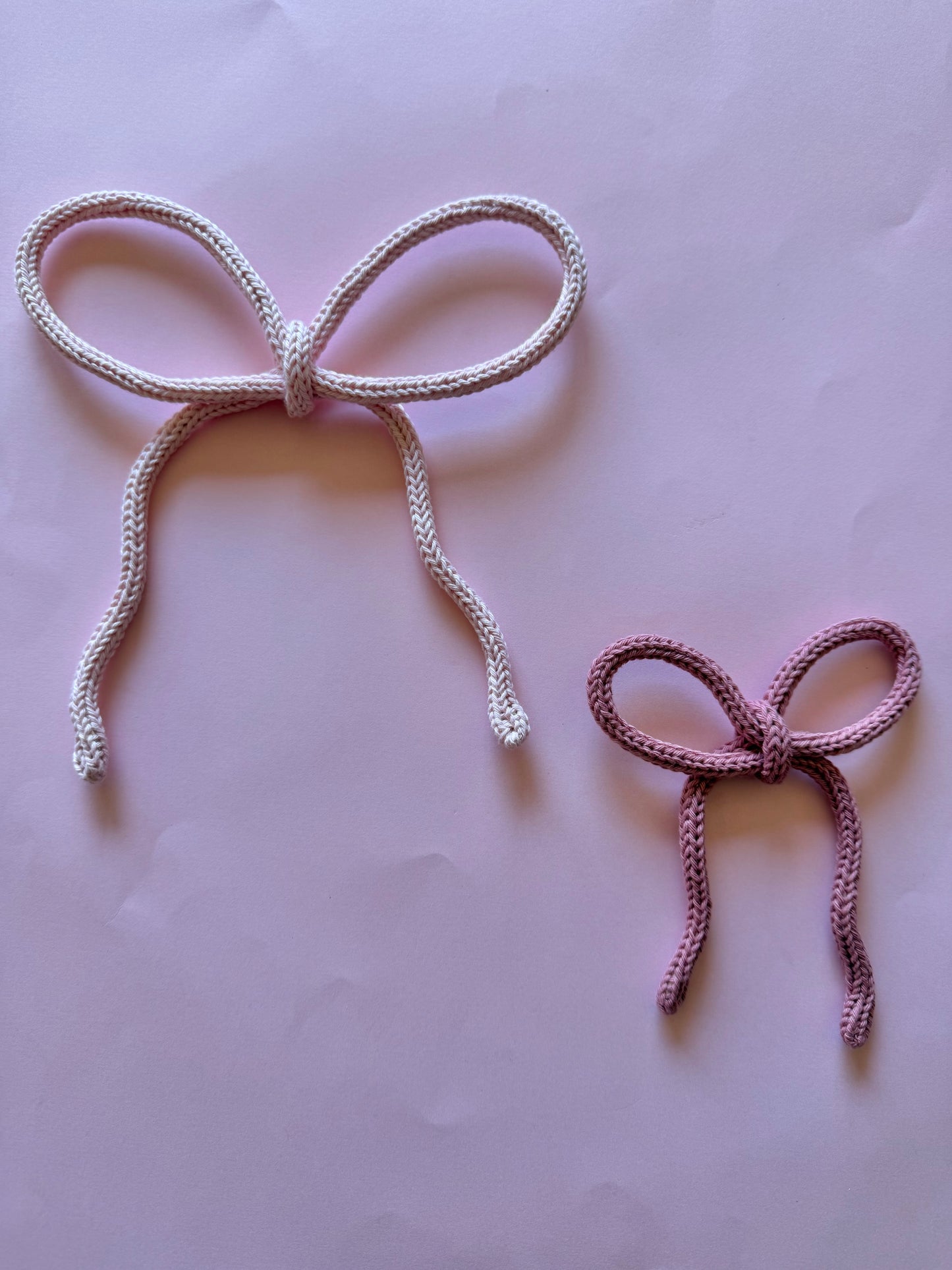 Classic Bow – Handmade Knitted Wire Decoration