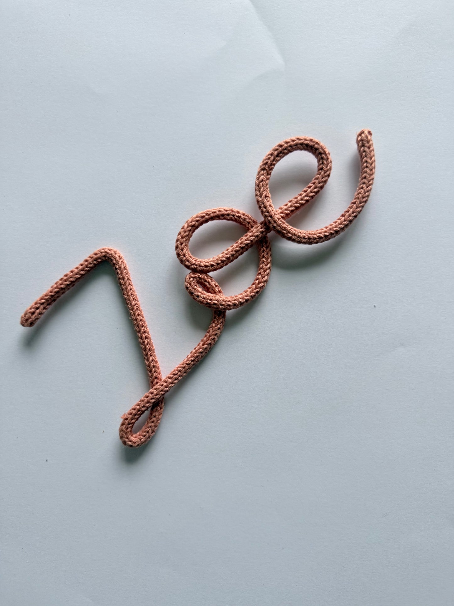 Ready to Ship ZOE Knitted Wire Name Kids Room/ Nursery Wall Decor