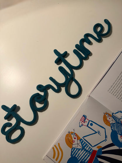 Storytime Handmade Knitted Wire wall decor