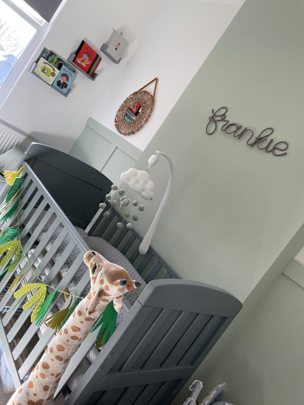 Personalised Knitted Wire Name Sign – Custom Wire Words for Nursery or Home Decor