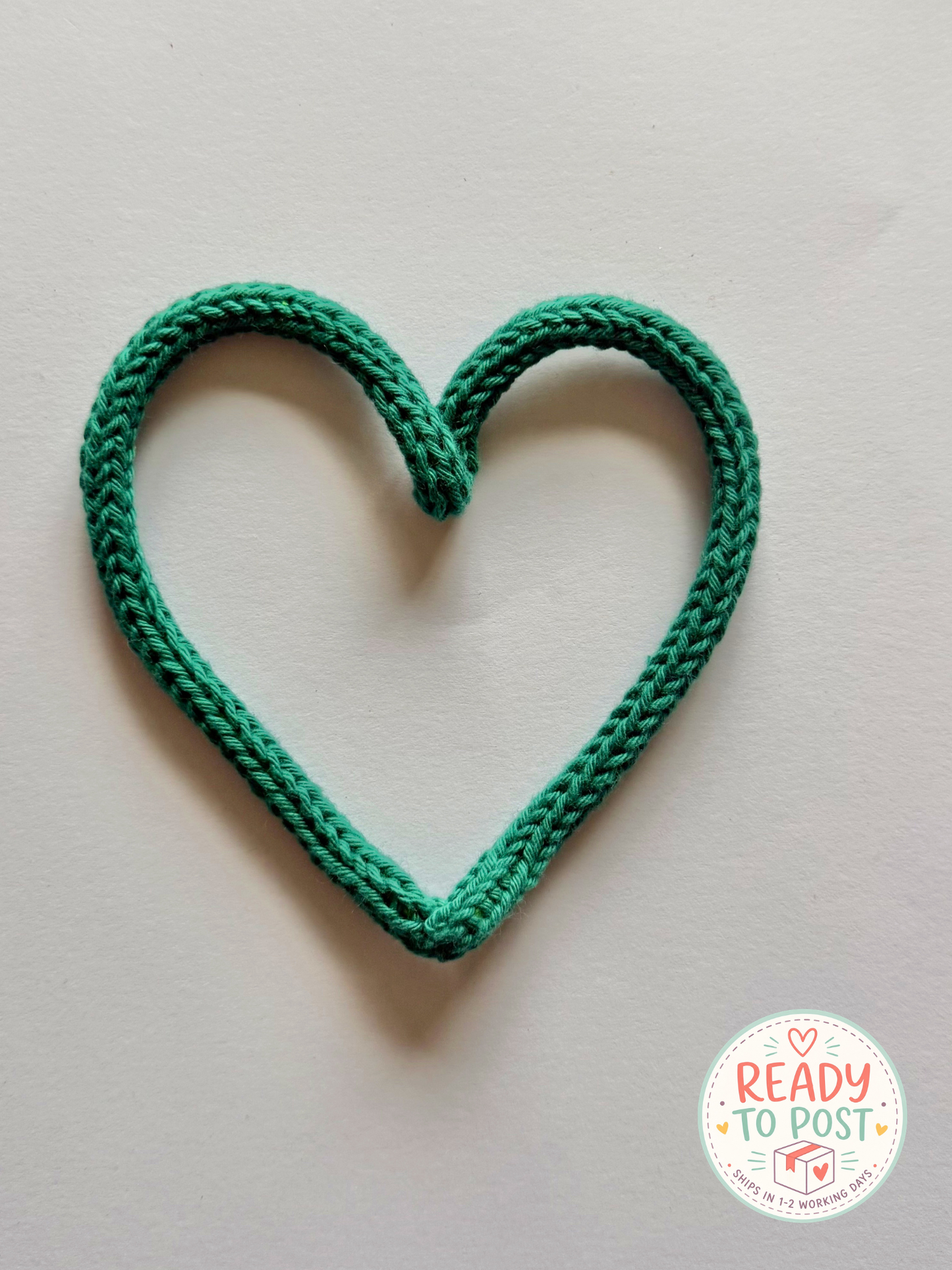 READY TO SHIP Handmade Personalised Heart Custom Knitted Wire Wall Art - Kids & Nursery Decor