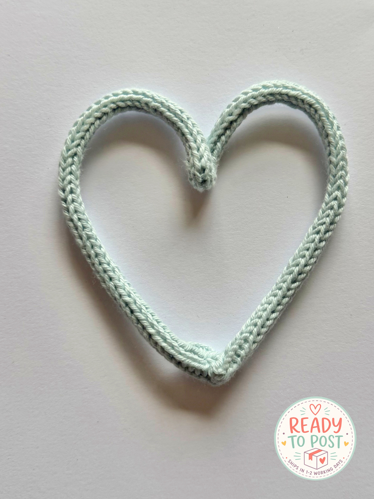 READY TO SHIP Handmade Personalised Heart Custom Knitted Wire Wall Art - Kids & Nursery Decor