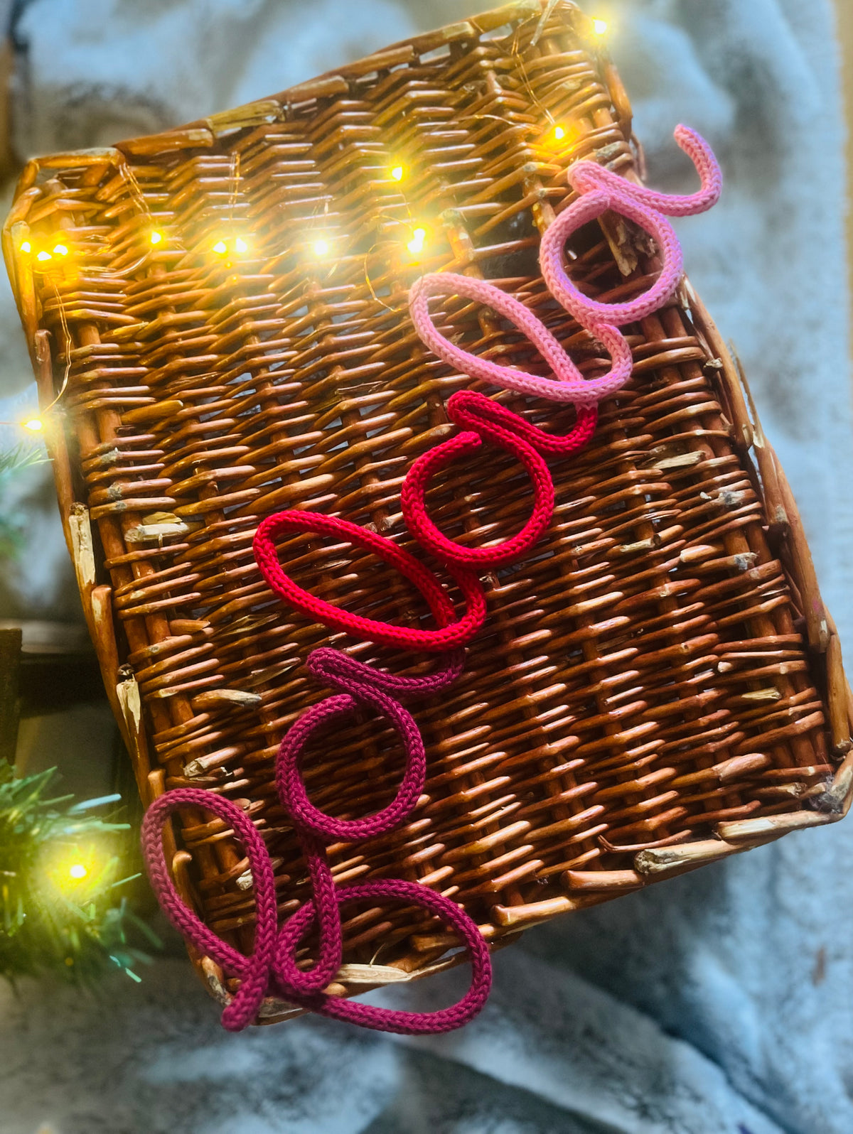 Ombré Falala Knitted Wire Christmas Decor