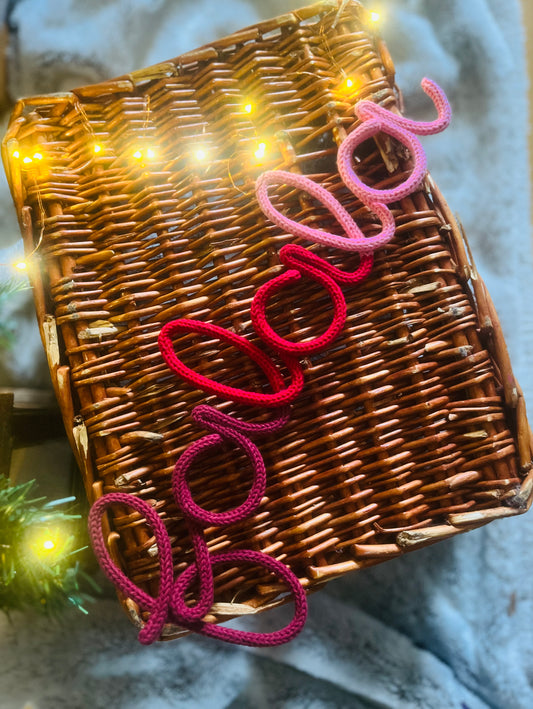 Ombré Falala Knitted Wire Christmas Decor