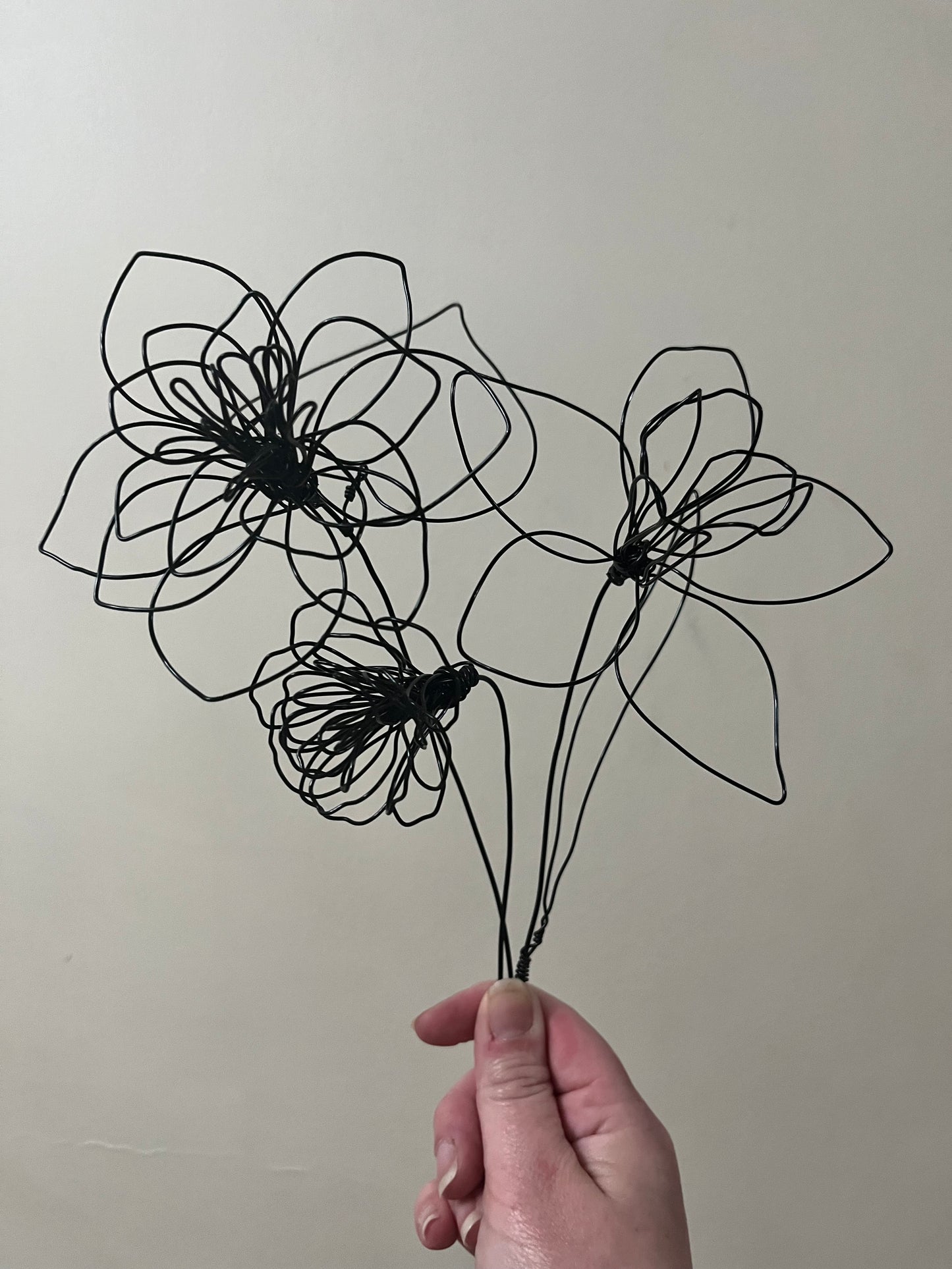 Birth Flowers - Handmade 3D Wire Personalised Floral Decorations