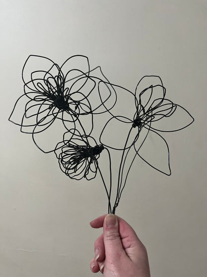 Birth Flowers - Handmade 3D Wire Personalised Floral Decorations