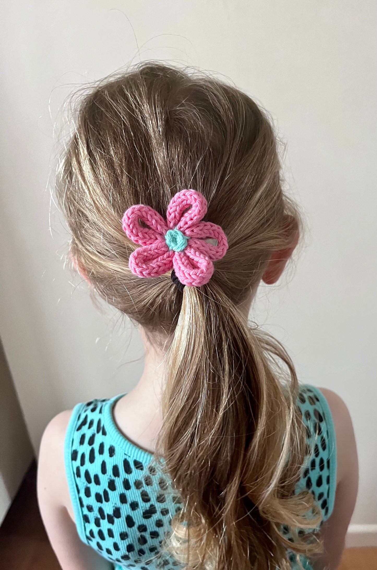 Handmade Knitted “Mix & Match’ Hair Accessories: set of 1 hairband & 3 hairclips