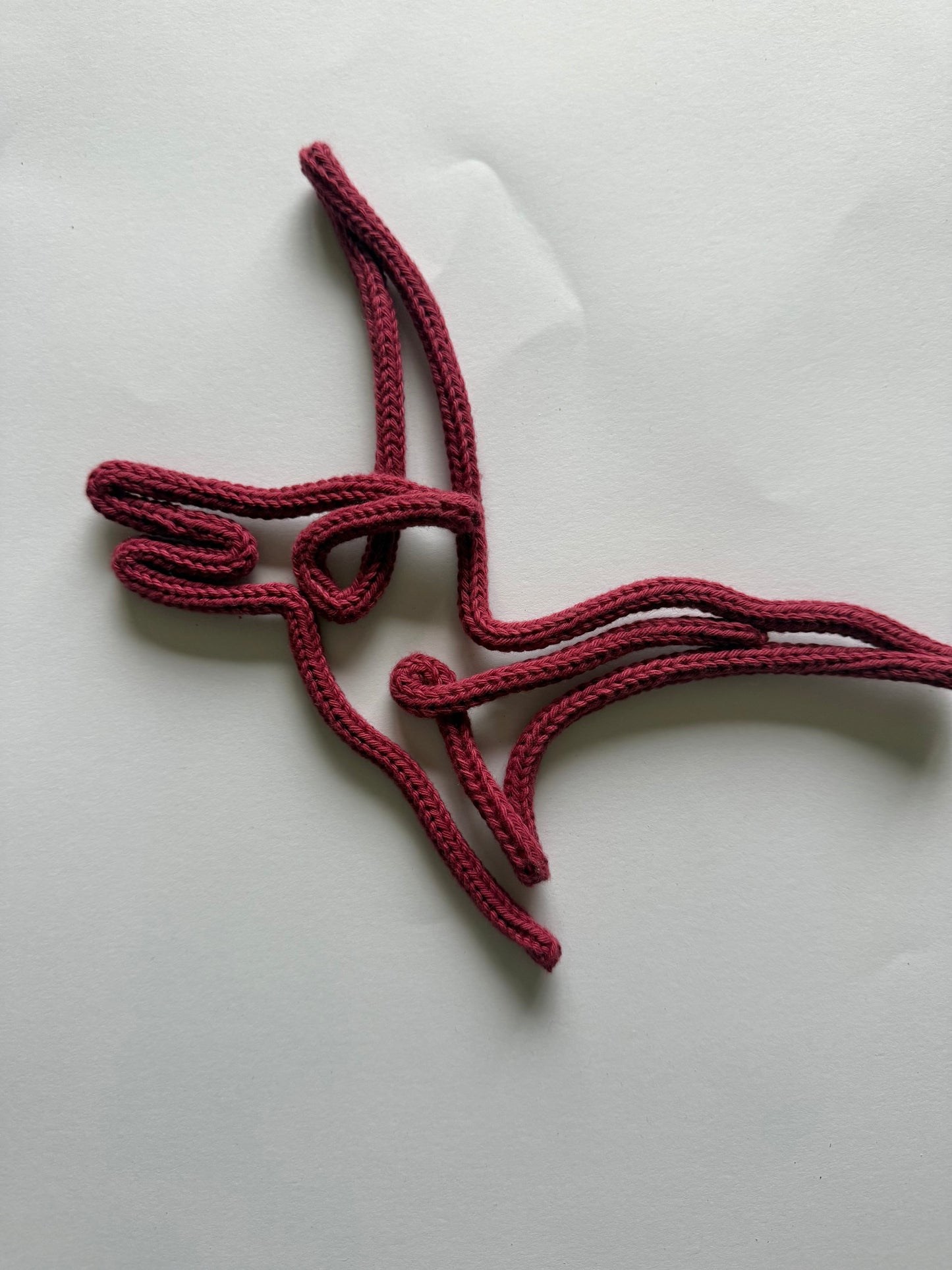 READY TO SHIP Handmade Dinosaur/Knitted Wire Wall Art - Dinosaur Theme Kid’s Decor