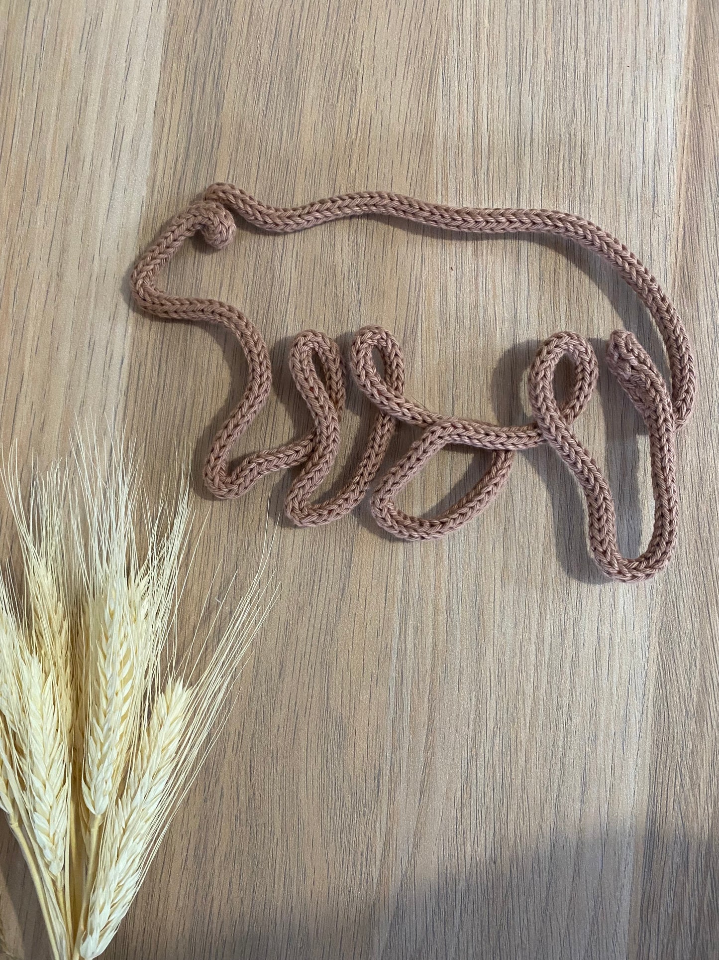 Handmade Knitted Wire Bear Wall Art - Safari and Woodland Nursery Decor