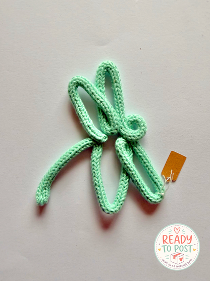 READY TO SHIP Handmade Dragonfly Knitted Wire Wall Decor - Nature Themed Wall Art