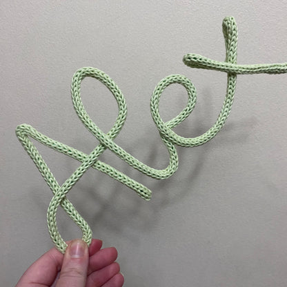 Personalised Knitted Wire Name Sign – Custom Wire Words for Nursery or Home Decor