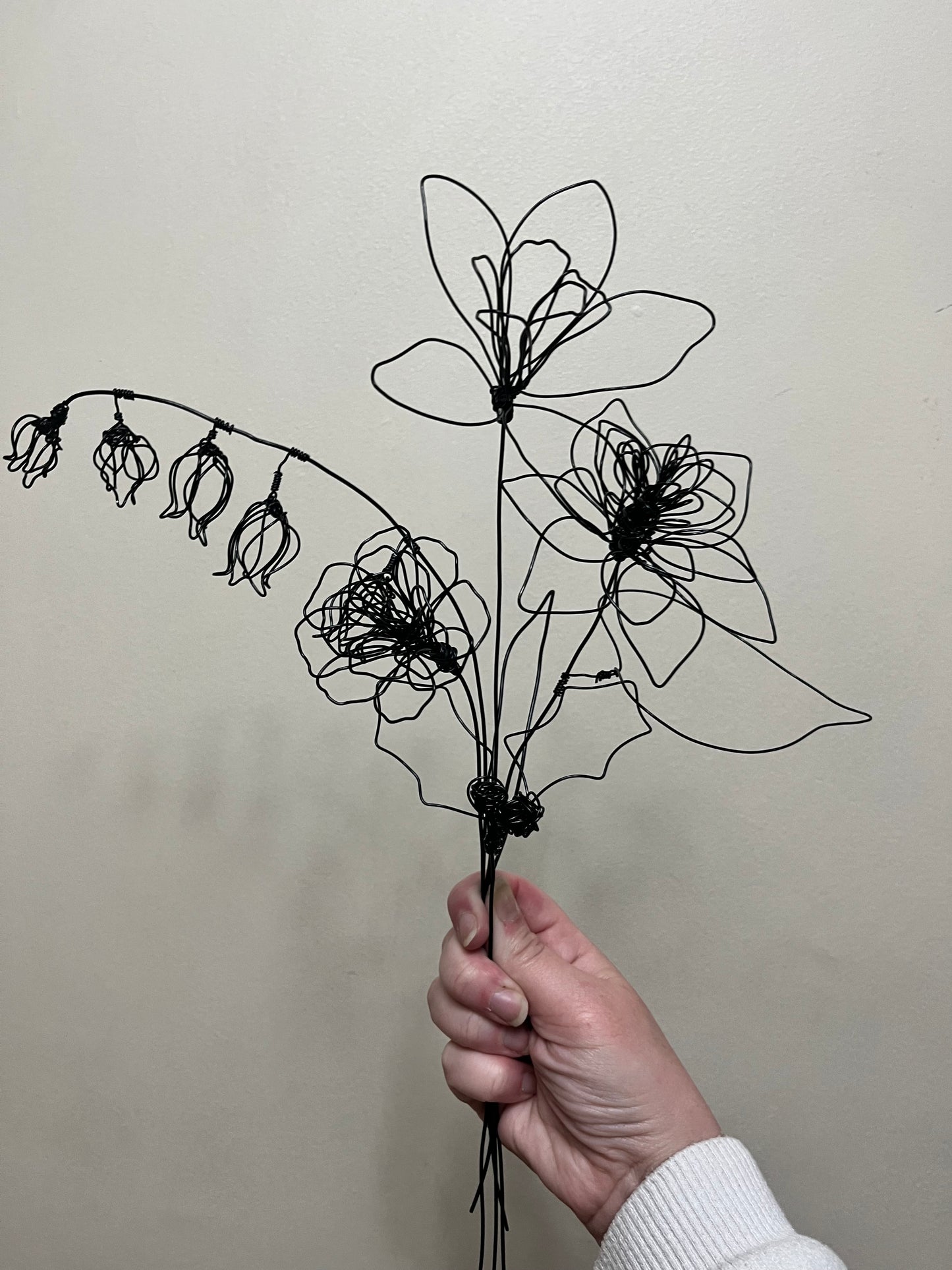 Birth Flowers - Handmade 3D Wire Personalised Floral Decorations