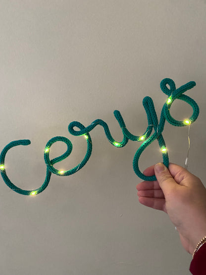 Twinkle Add-On: Fairy Lights for Your Knitted Wire Wall Art