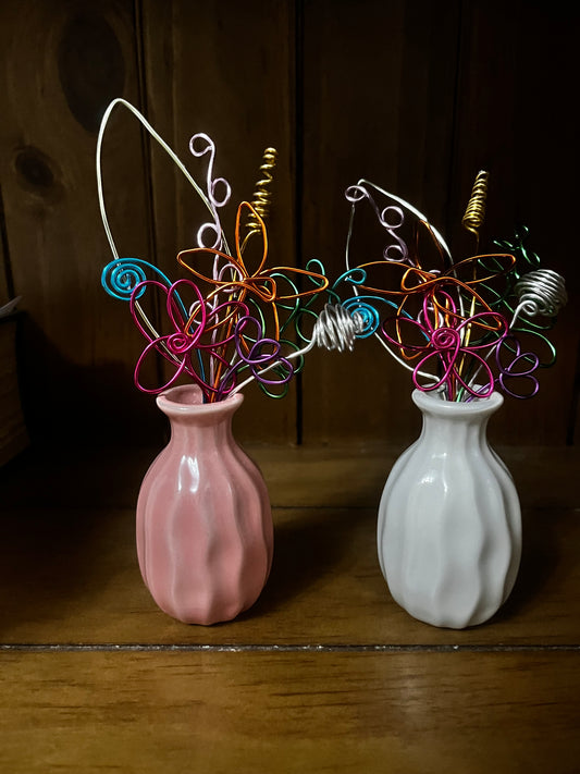 Personalised Mini Wire Flower Bouquet | Teacher Gift, Thank You Gift & Keepsake