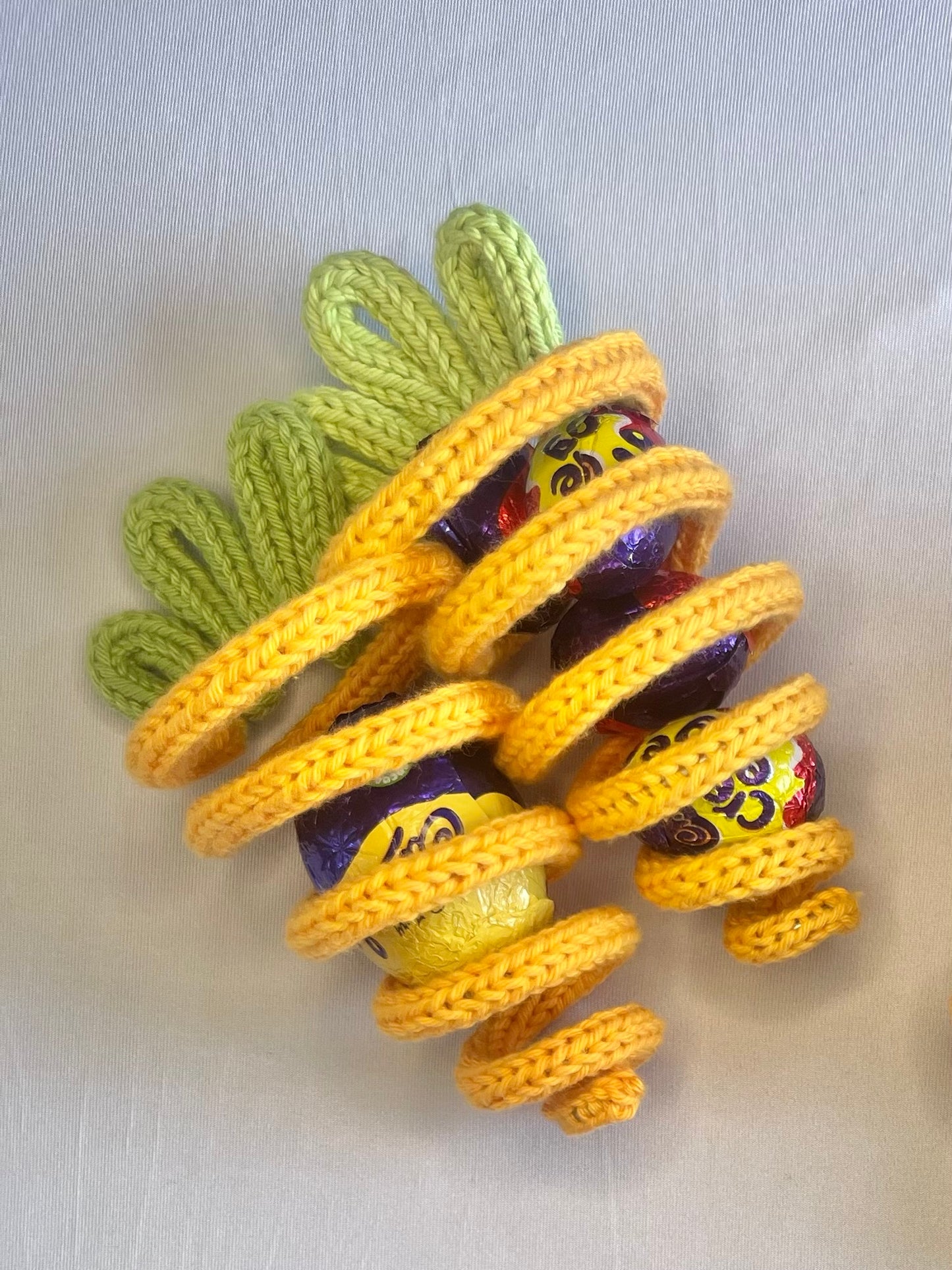 Handmade Knitted Wire Carrot – Easter Decoration & Creme Egg Holder