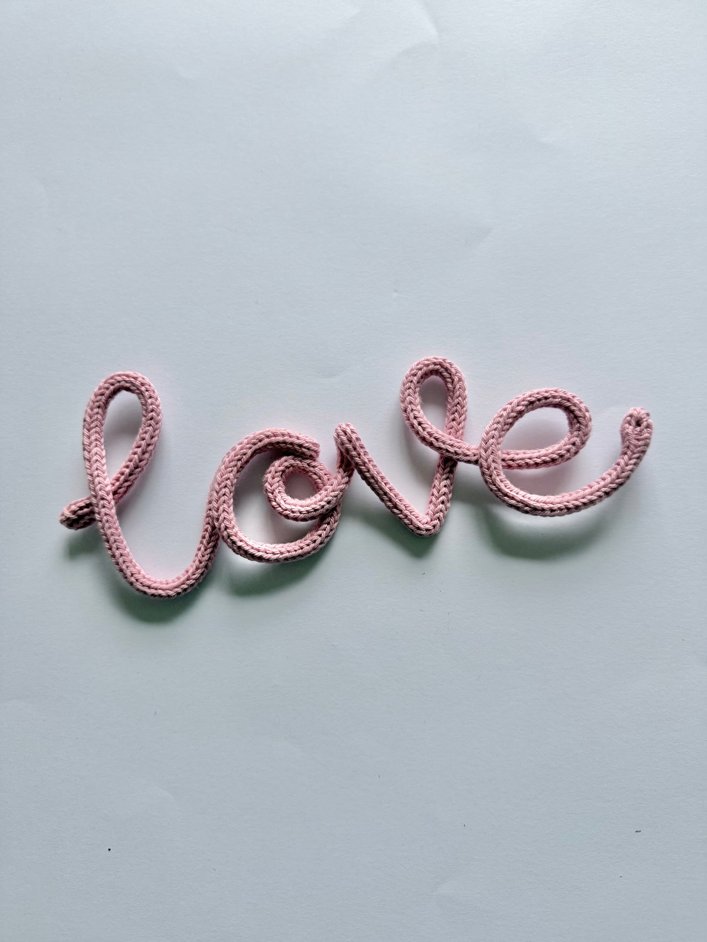 READY TO SHIP Love Knitted Wire Wall Decor