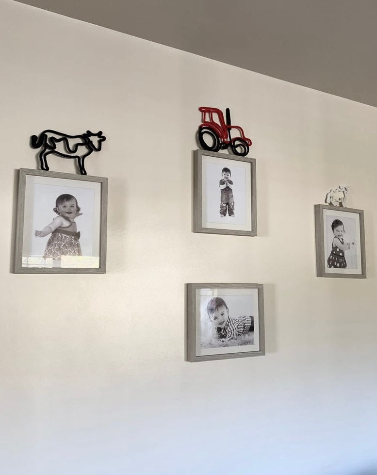 Handmade Pig Knitted Wire Wall Art - Farm theme Kid’s & Nursery Decor