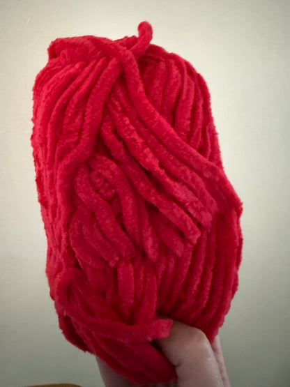 Knitted Wire Bow Tree Topper – Handmade Velvet Chenille Christmas Bow (Plush size)