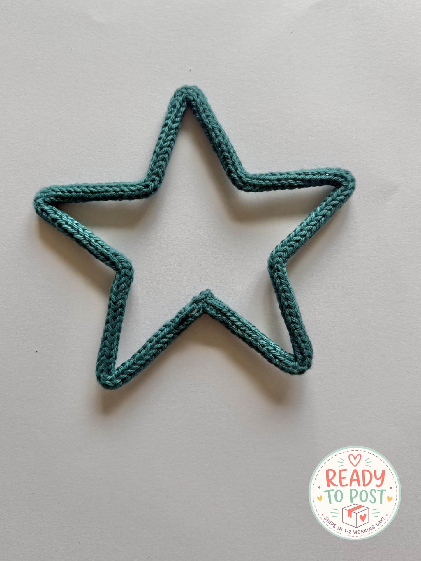 READY TO SHIP Small Knitted Wire Star Wall Art - kid & Nursery Decor