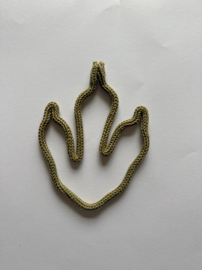 READY TO SHIP Knitted Wire Dinosaur Footprints | Handmade Wall Decor | Nursery & Kids Room Dino Tracks