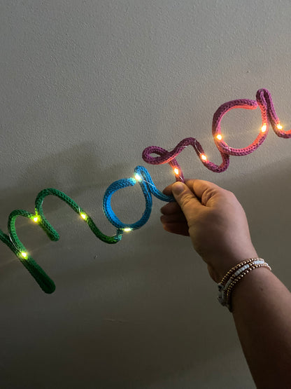 Twinkle Add-On: Fairy Lights for Your Knitted Wire Wall Art