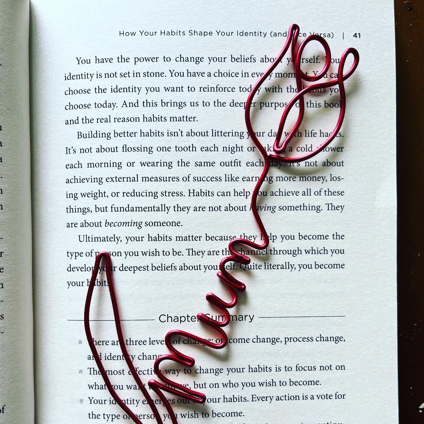 Personalised Wire Bookmark – Custom Name & Floral Design