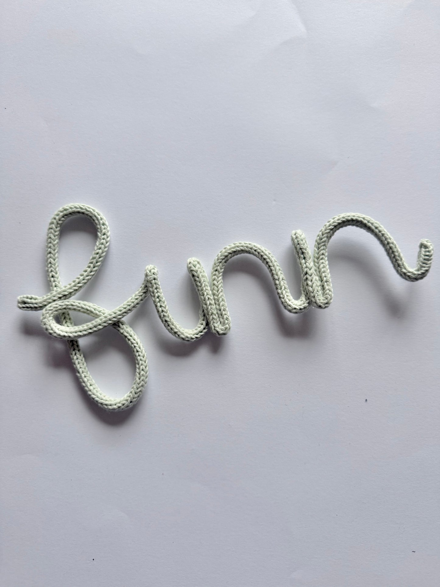 Ready to Ship FINN Knitted Wire Name Kids Room/ Nursery Wall Decor