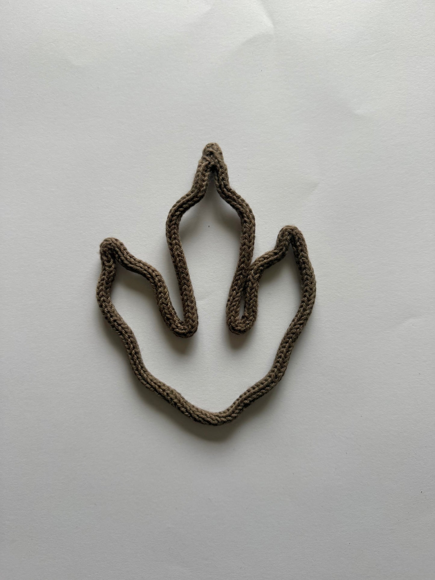 READY TO SHIP Knitted Wire Dinosaur Footprints | Handmade Wall Decor | Nursery & Kids Room Dino Tracks