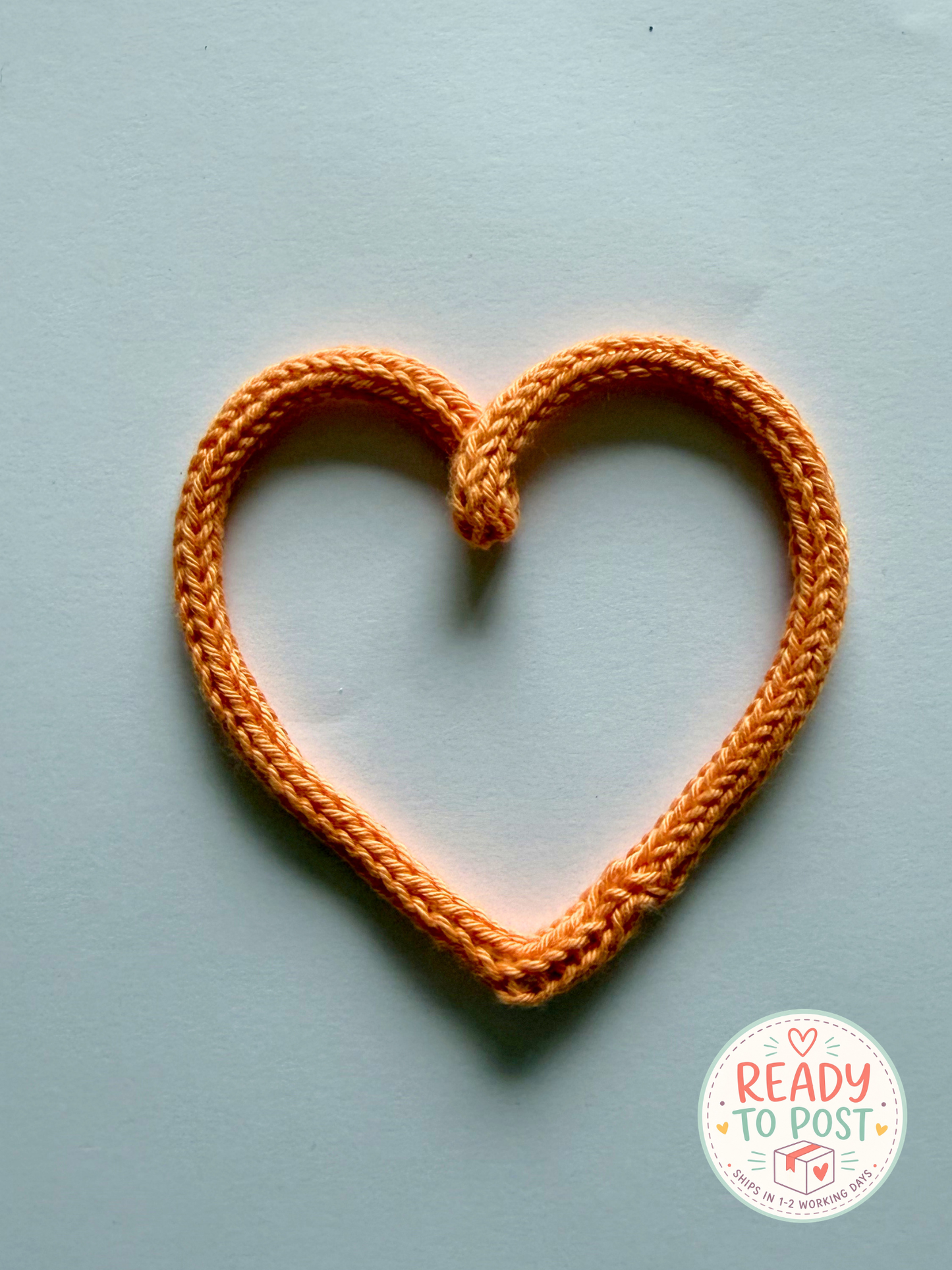 READY TO SHIP Handmade Personalised Heart Custom Knitted Wire Wall Art - Kids & Nursery Decor