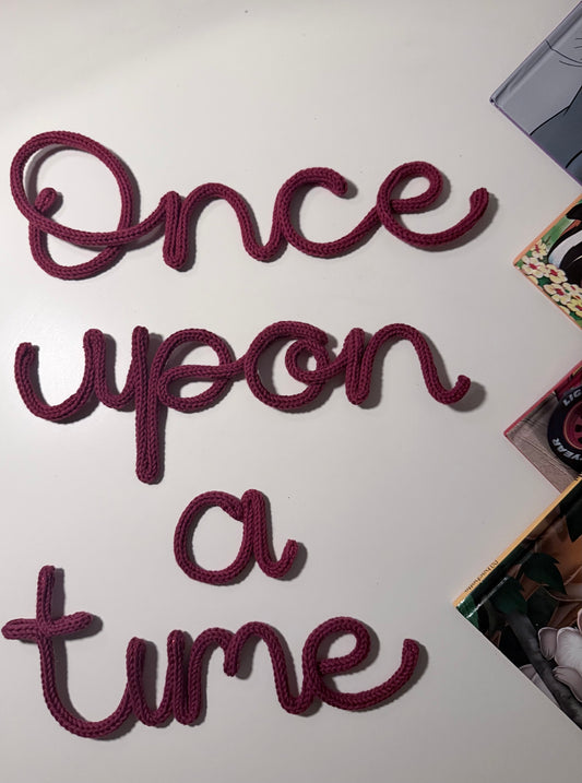 Once Upon A Time Handmade Knitted Wire wall decor