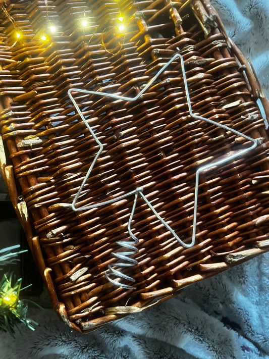 Handmade Wire Star Christmas Tree Topper