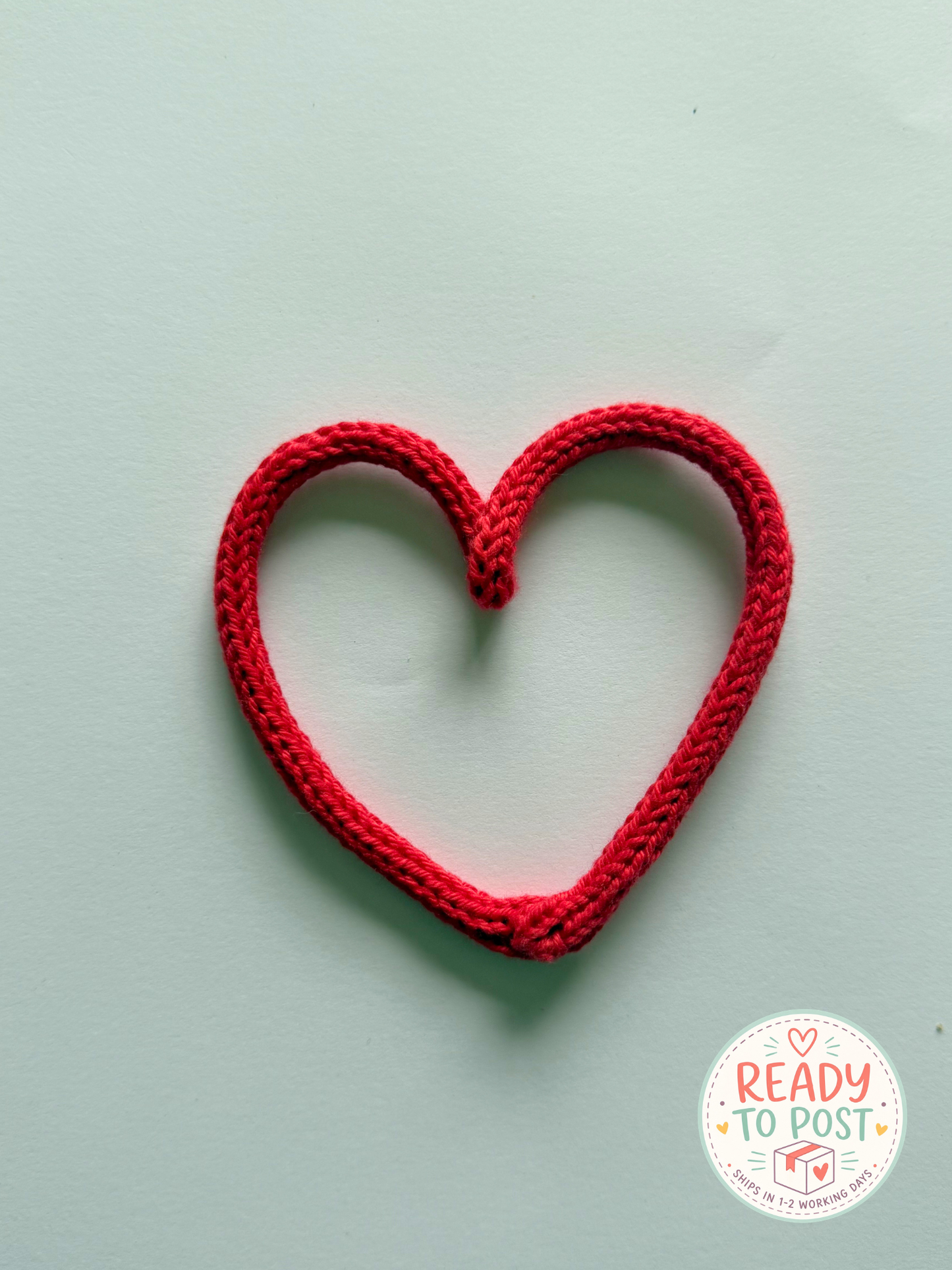 READY TO SHIP Handmade Personalised Heart Custom Knitted Wire Wall Art - Kids & Nursery Decor