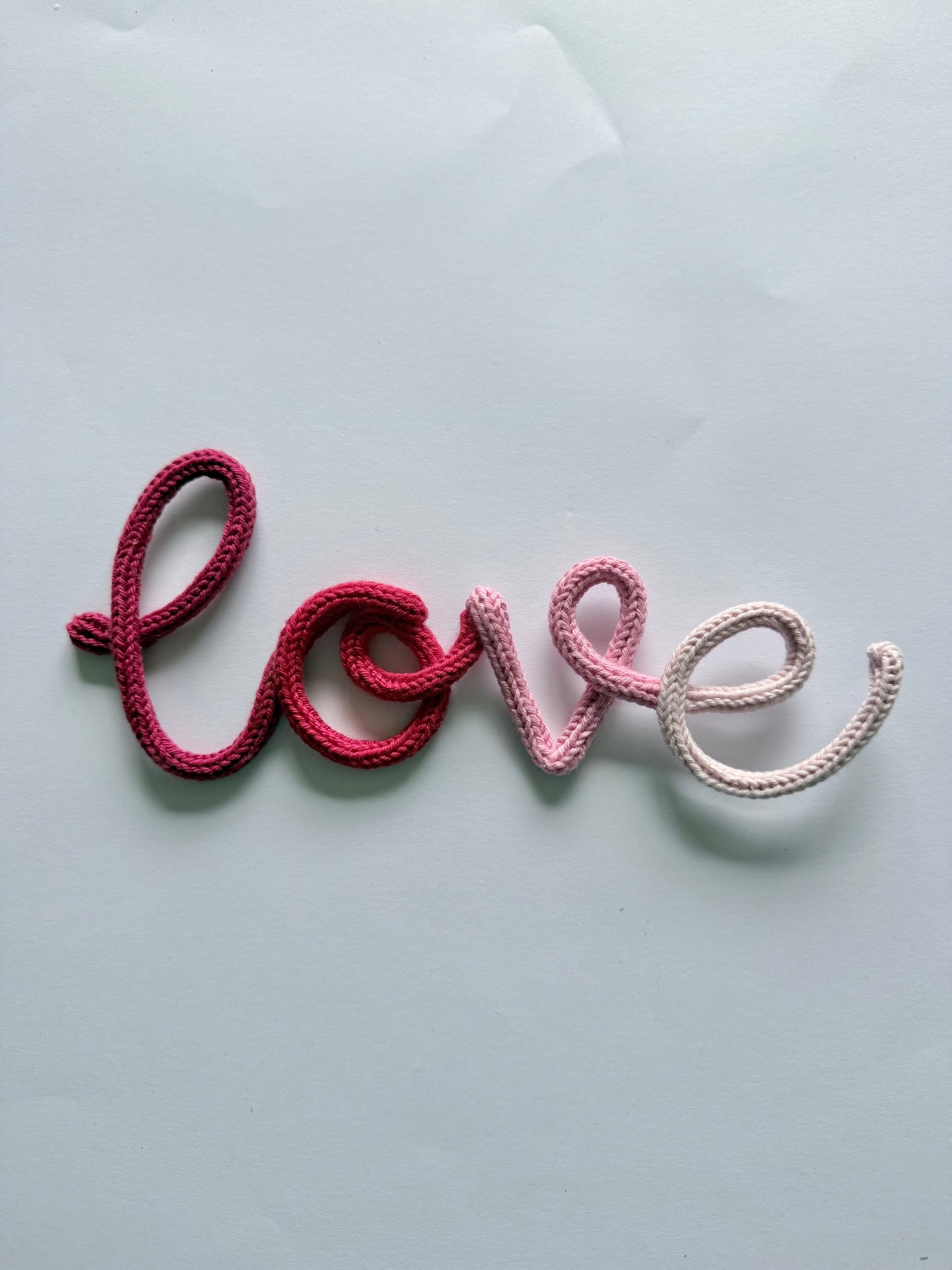 READY TO SHIP Love Knitted Wire Wall Decor