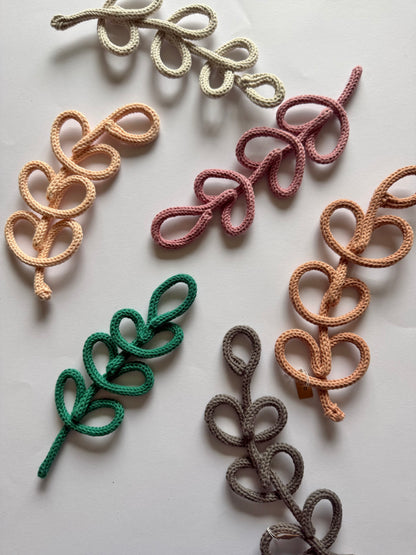 READY TO SHIP Branch of Leaves Handmade Knitted Wire wall decor