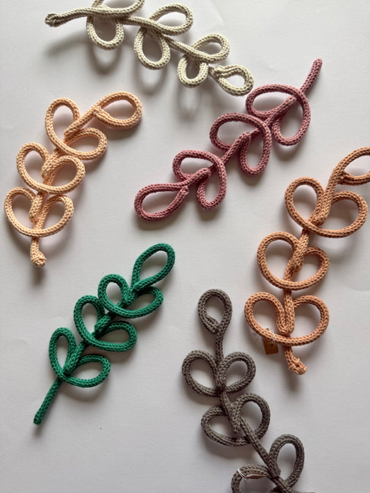 READY TO SHIP Branch of Leaves Handmade Knitted Wire wall decor