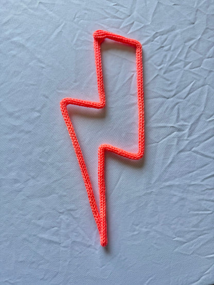READY TO SHIP Knitted Wire Lightning Bolt – Handmade Wall Decor