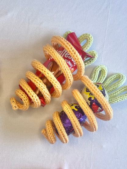 Handmade Knitted Wire Carrot – Easter Decoration & Creme Egg Holder