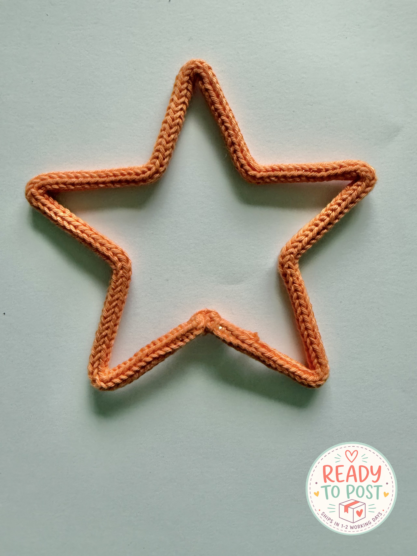 READY TO SHIP Small Knitted Wire Star Wall Art - kid & Nursery Decor
