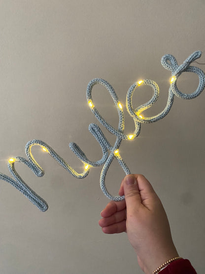 Twinkle Add-On: Fairy Lights for Your Knitted Wire Wall Art
