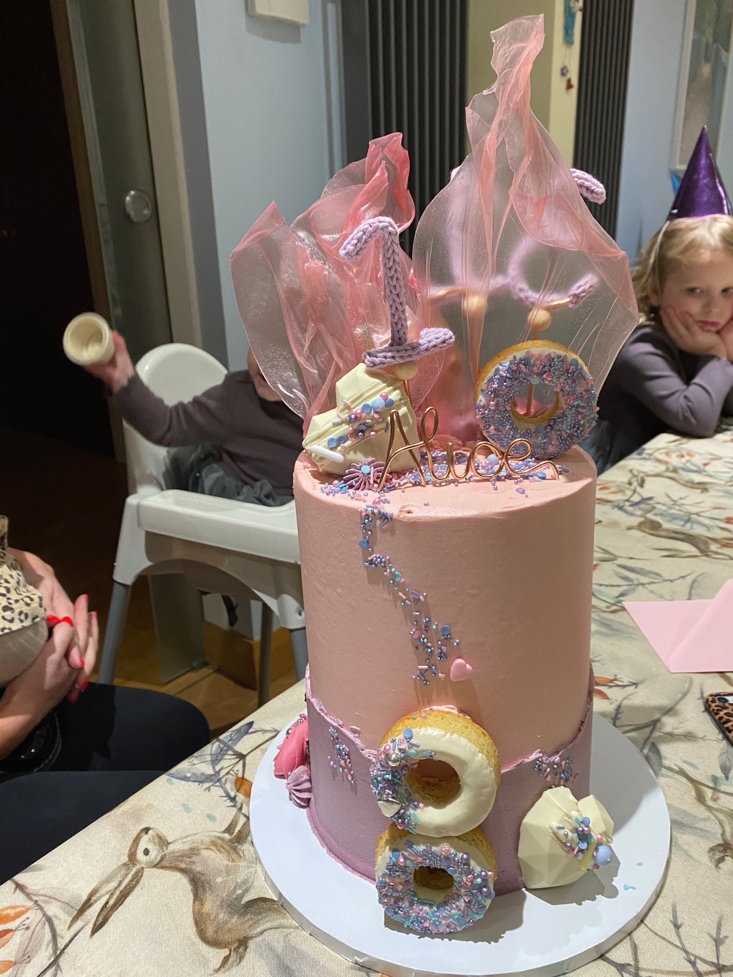 Handmade Knitted Wire Number Cake Topper - Unique Birthday Decor