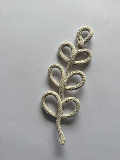 READY TO SHIP Branch of Leaves Handmade Knitted Wire wall decor