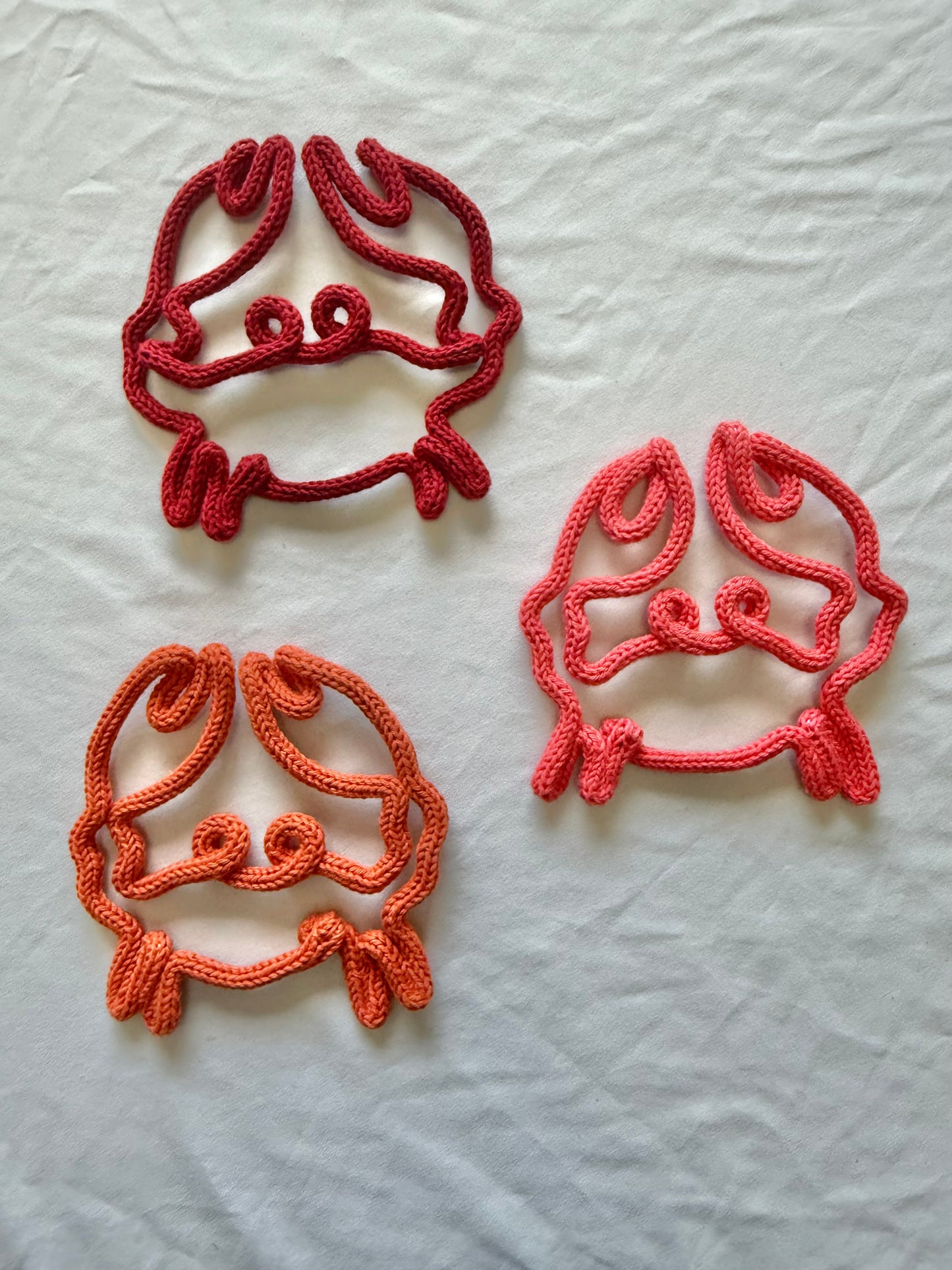 READY TO SHIP Knitted Wire Crab | Coastal Kids Room Decor | Under the Sea Wall Art